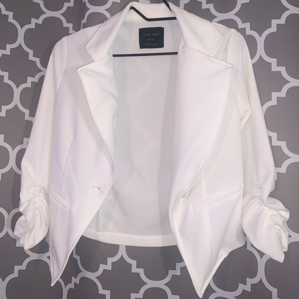 White cardigan
